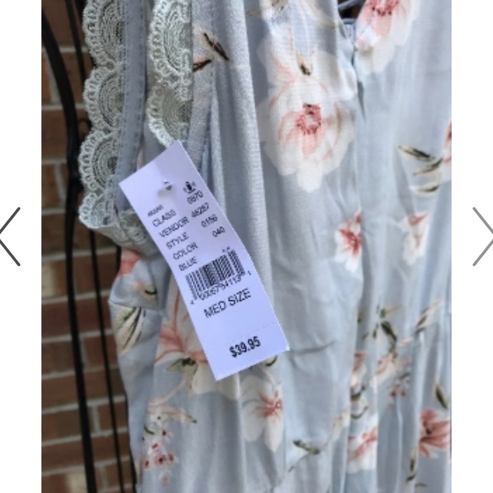 Kendall & Kylie Light Blue Floral Romper - Picture 2 of 6